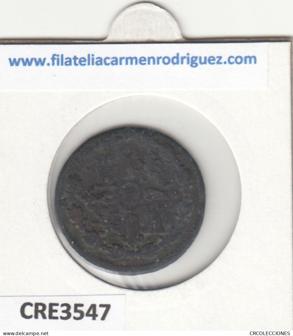 CRE3547 MONEDA ESPAÑA CARLOS IV 4 MARAVEDIS SEGOVIA 1784 - Andere & Zonder Classificatie