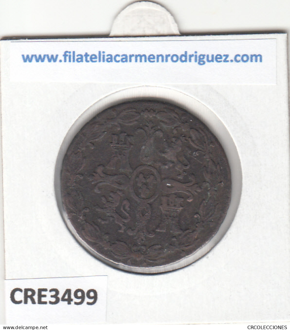 CRE3499 MONEDA ESPAÑA FERNANDO VII 8 MARAVEDIS SEGOVIA 1831 - Autres & Non Classés