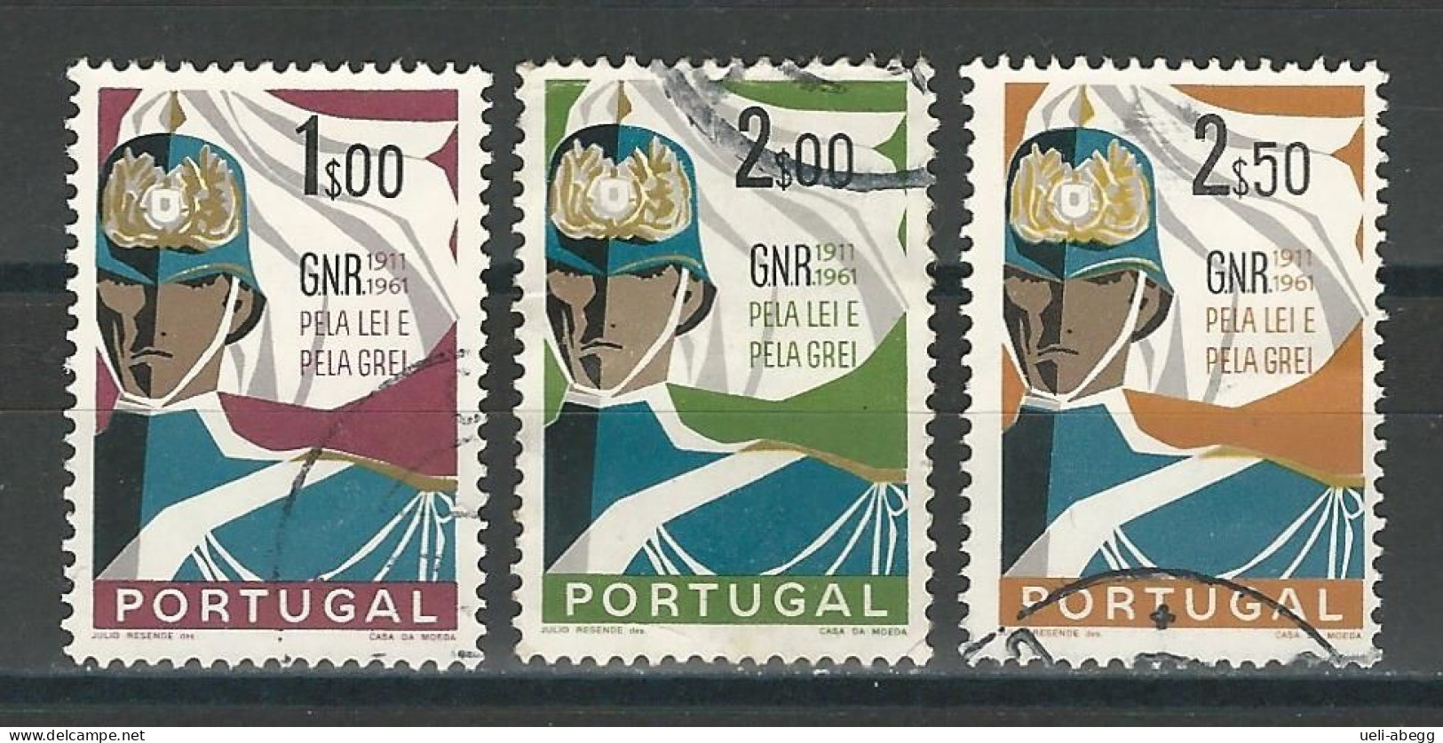 Portugal Mi 912-14 O - Gebruikt