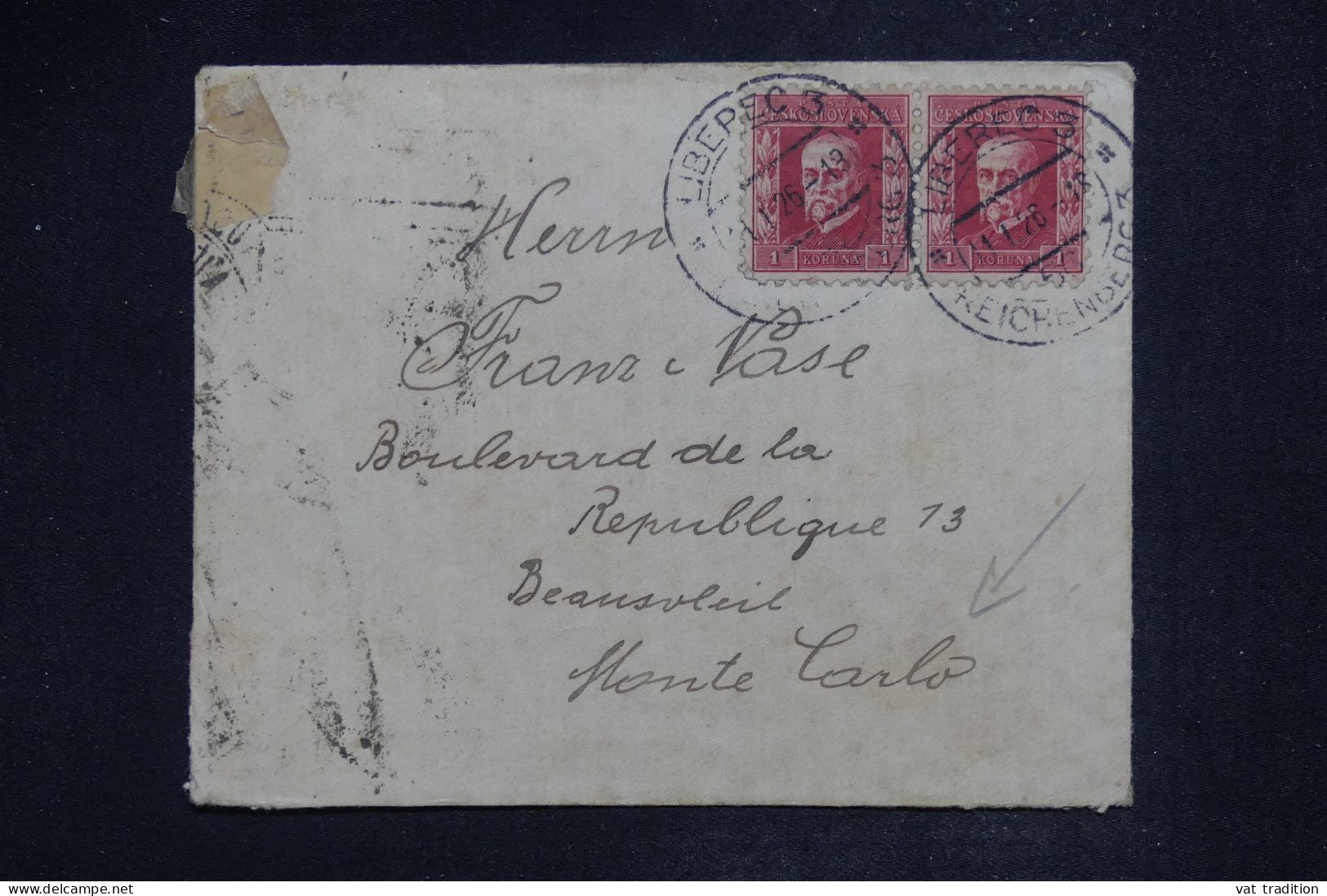 TCHECOSLOVAQUIE - Lettre Pour Monté Carlo - A 2772 - Storia Postale