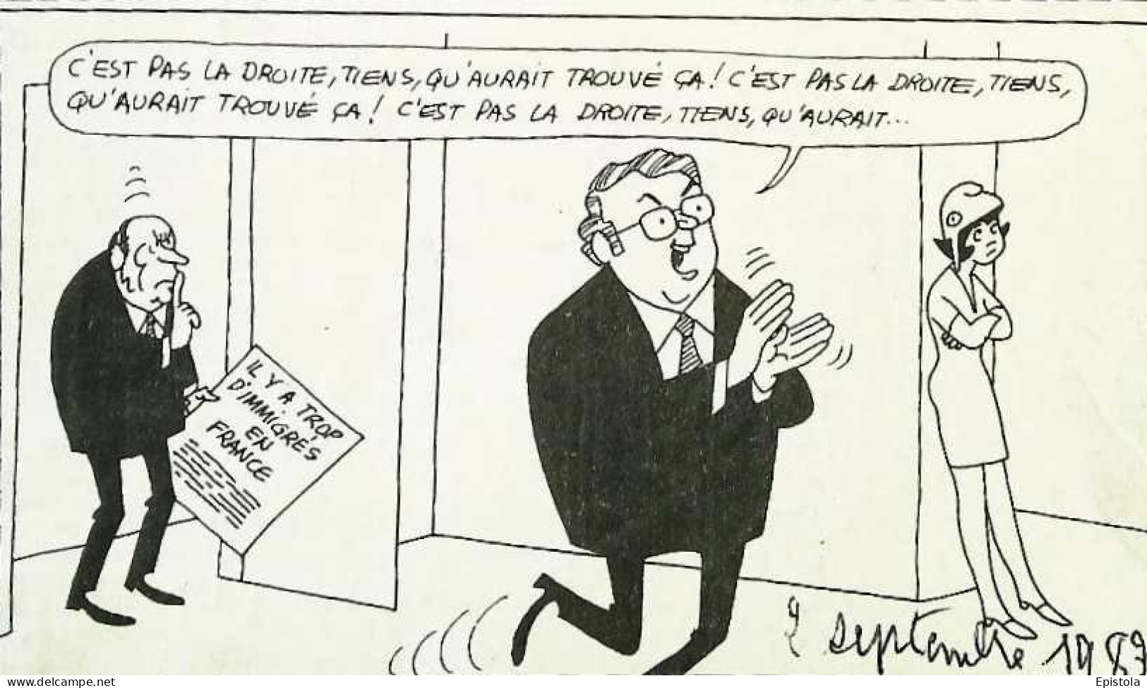 ► Coupure De Presse  Quotidien Le Figaro Jacques Faisant 1983  Trop D'immigrés - Desde 1950