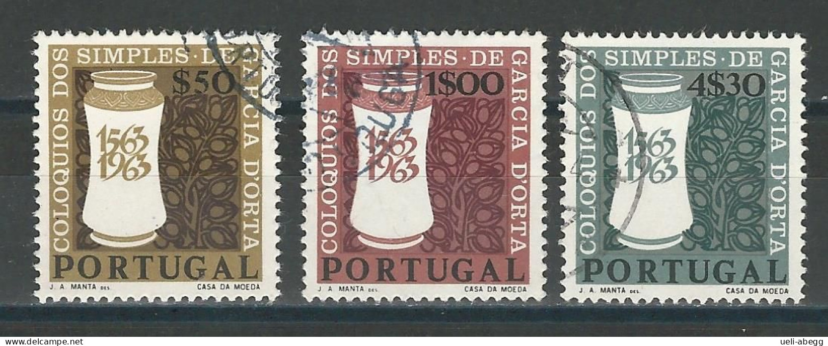 Portugal Mi 954-56 O - Gebruikt