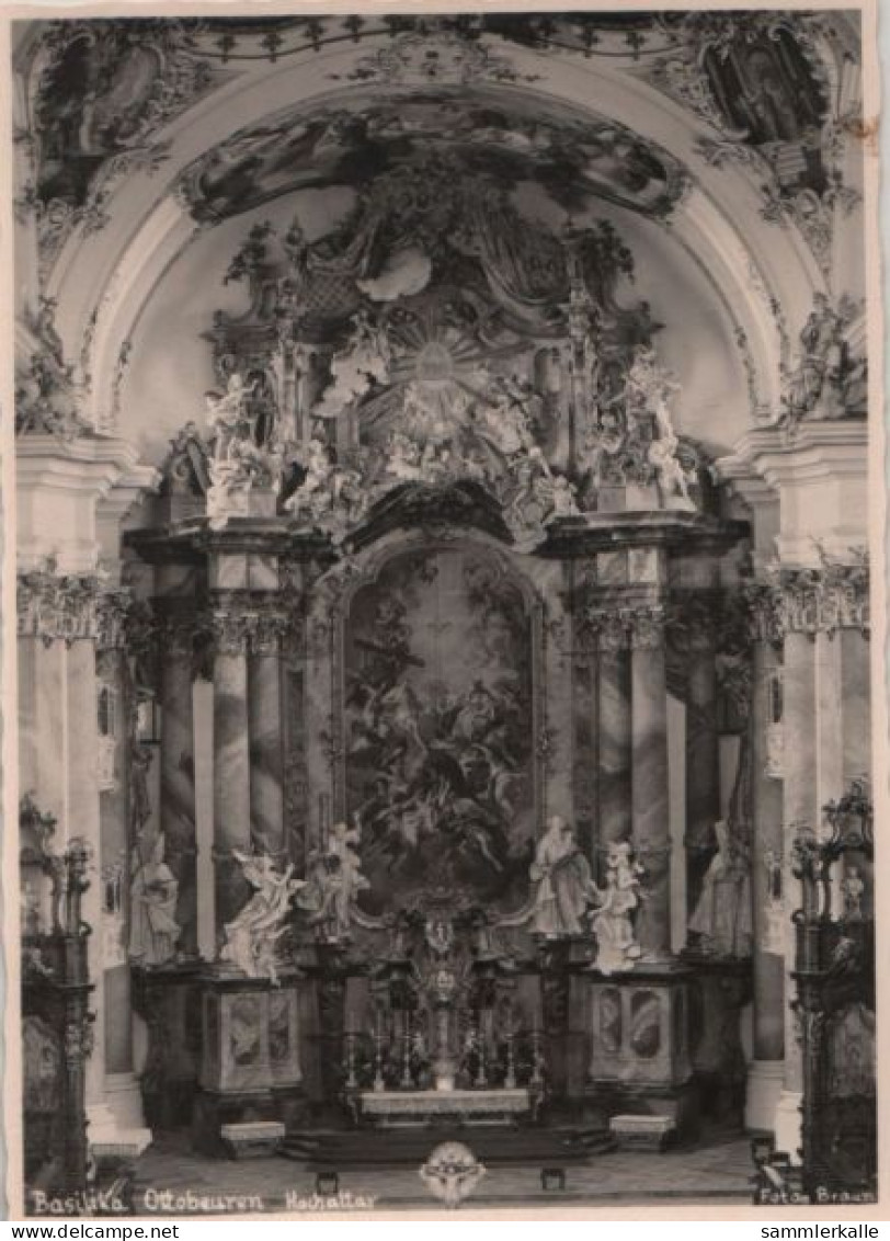 56129 - Ottobeuren - Basilika, Hochaltar - Ca. 1955 - Mindelheim