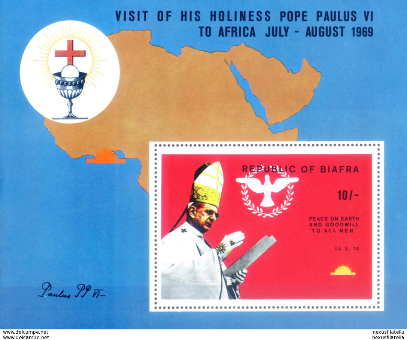 Biafra. Visita Del Papa 1969. - Nigeria (1961-...)