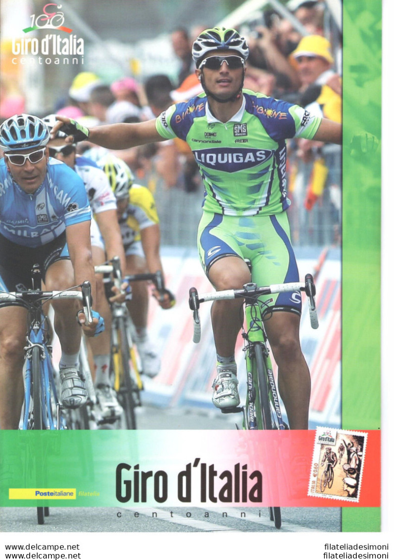 2009 Italia - Repubblica , Folder - Centenario Del Giro D'Italia N° 196  MNH** - Pochettes