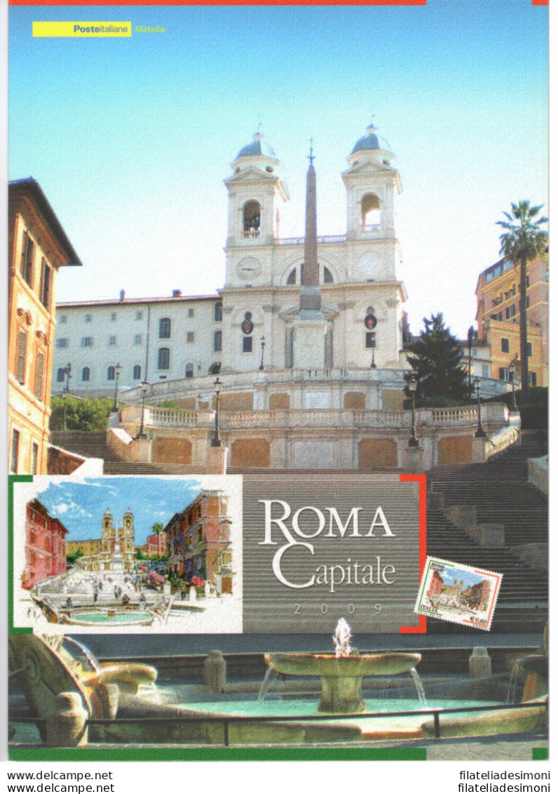 2009 Italia - Repubblica , Folder - Roma Capitale 2009 FOLDER N° 192 MNH** - Presentation Packs