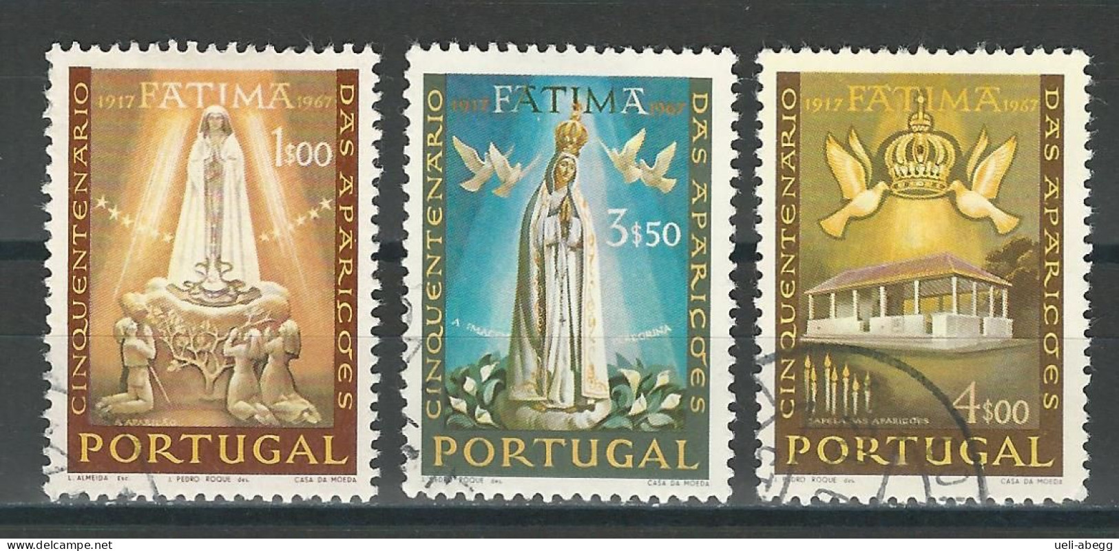 Portugal Mi 1029, 1031, 1032 O - Gebruikt