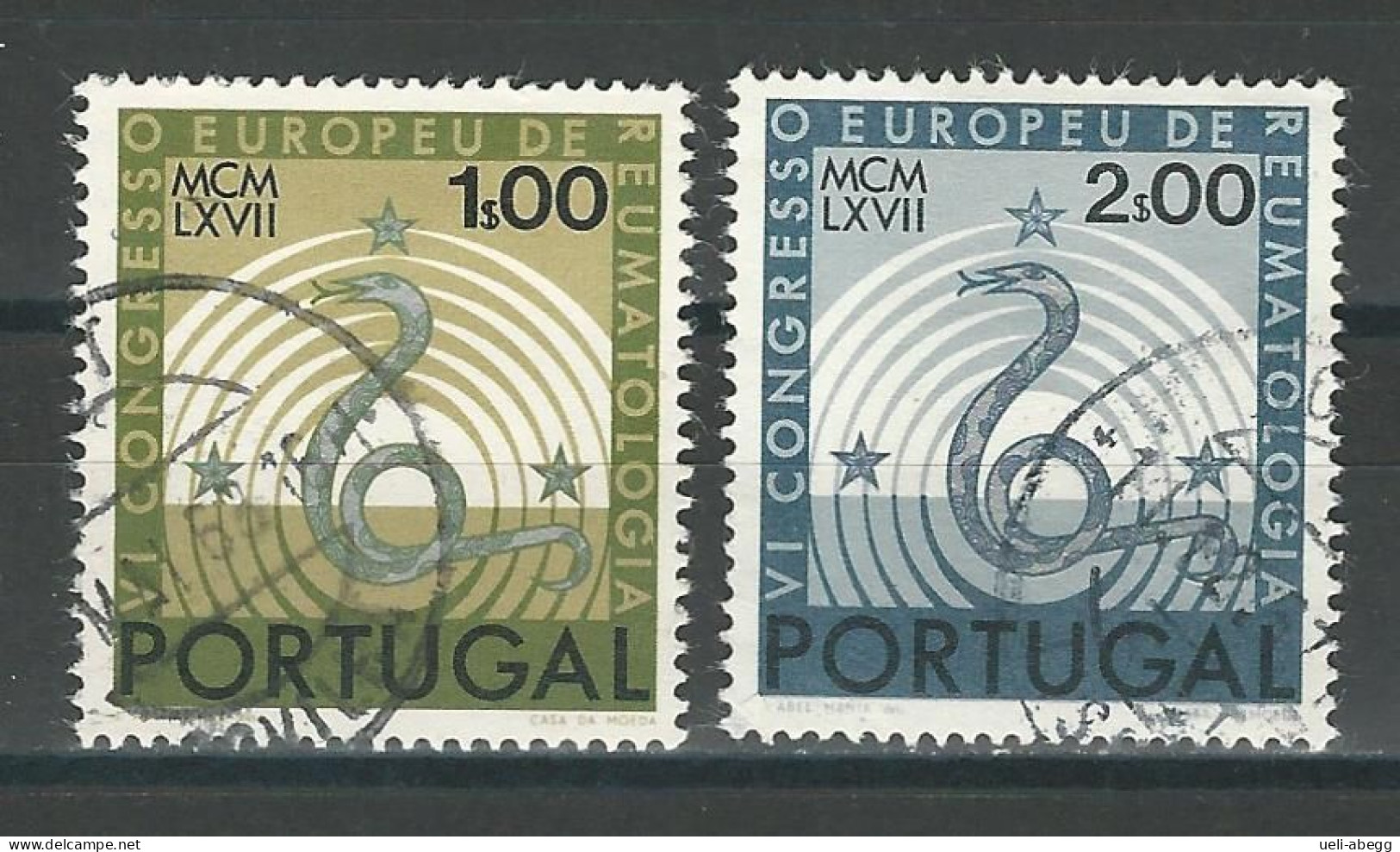 Portugal Mi 1040, 1041 O - Gebraucht