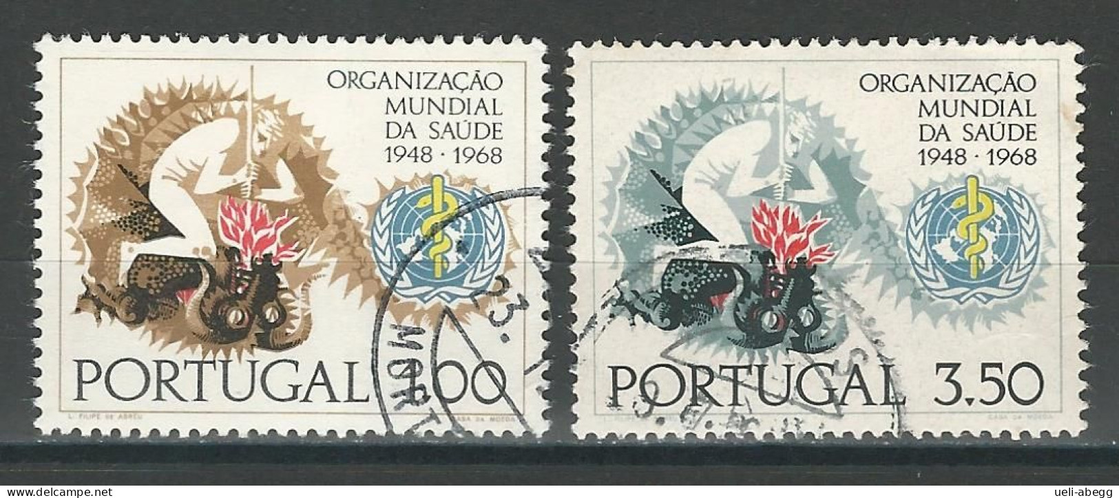 Portugal Mi 1057, 1058 O - Gebruikt