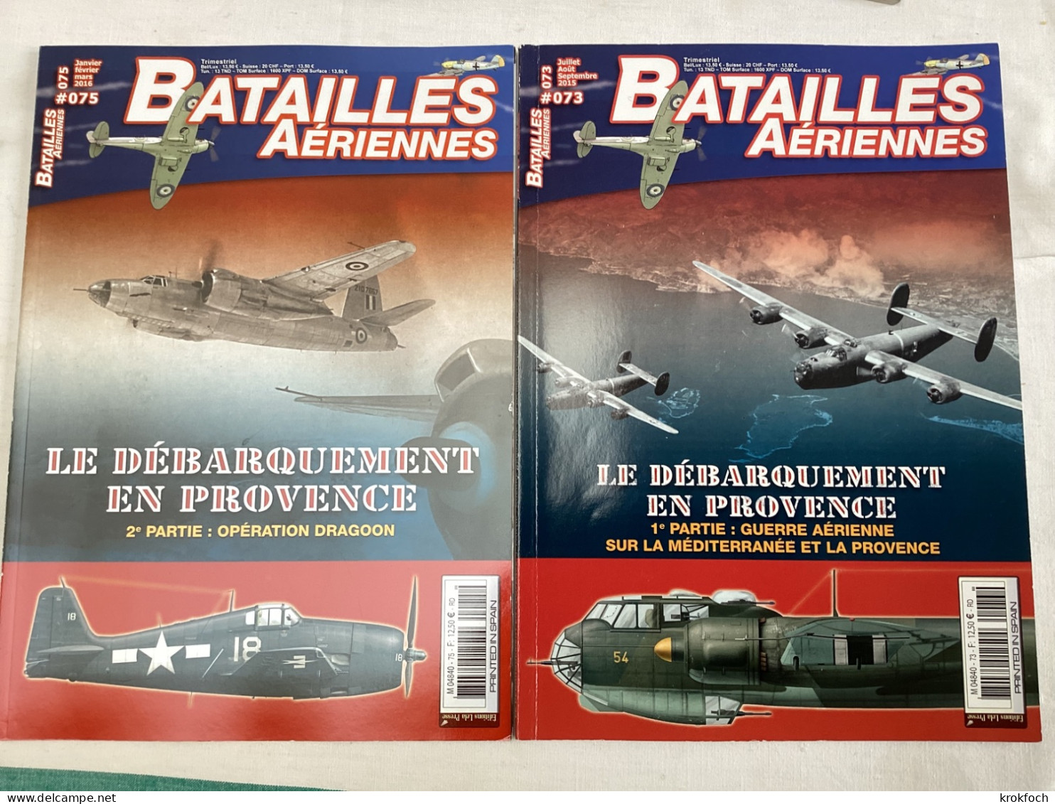 Débarquement De Provence - 2 N° De Batailles Aériennes - Armée Air - Opération Dragoon - Oorlog 1939-45