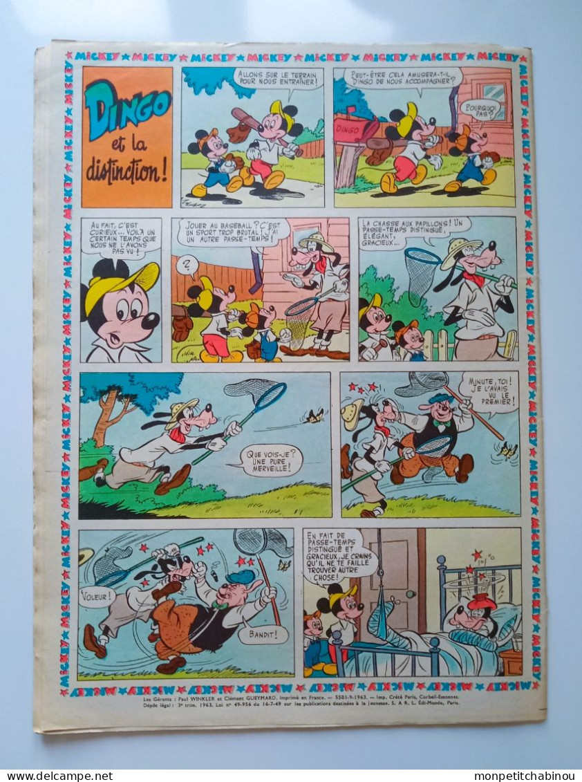 JOURNAL DE MICKEY N°592 (29 Septembre 1963) - Disney