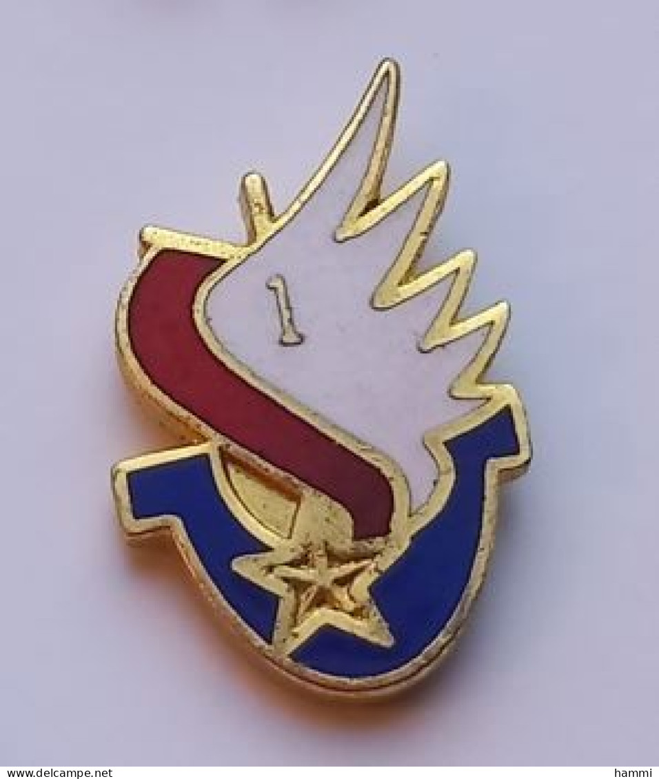 M13 Pin's Armée Militaire Bateau Drakkar 1e Régiment De Marine ? Qualité EGF Achat Immédiat - Armee