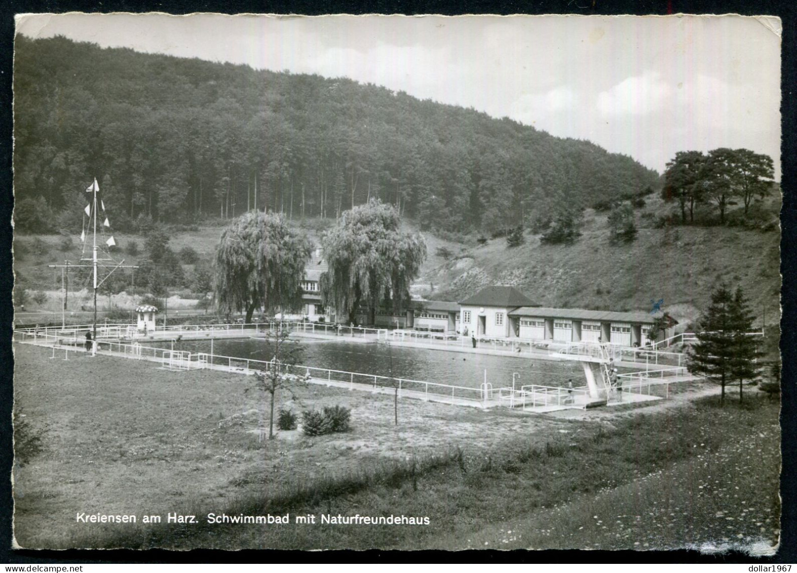 Kreiensen Harz Schwimmbad Mit Naturfreundehaus  - USED: 21-7-1950 -  -2 Scans For Condition.(Originalscan !!) - Northeim