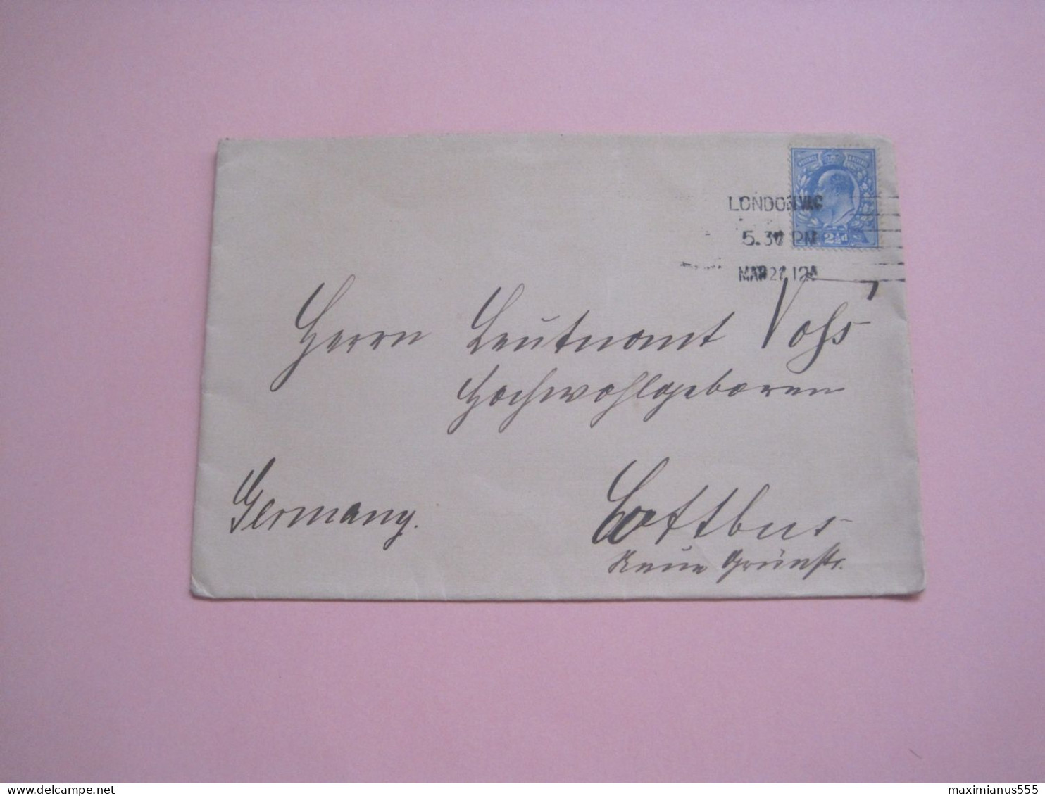 Great Britain Letter To Germany 1921 - Usati