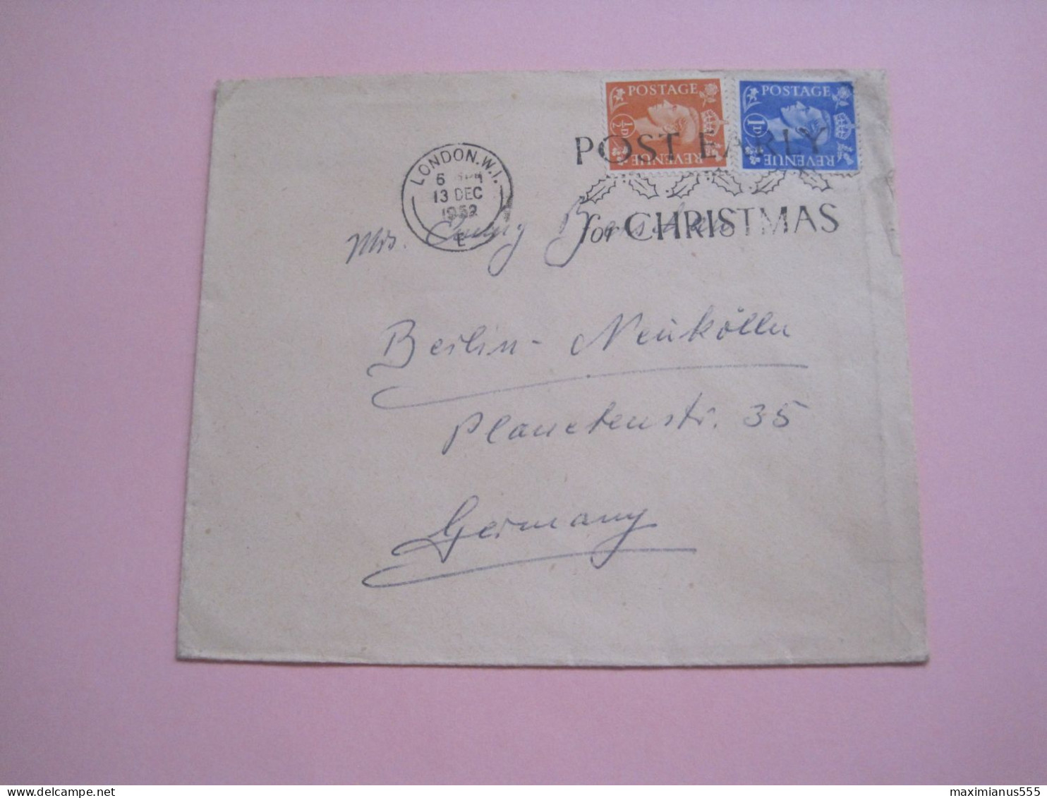 Great Britain Letter To Germany 1952 - Usati