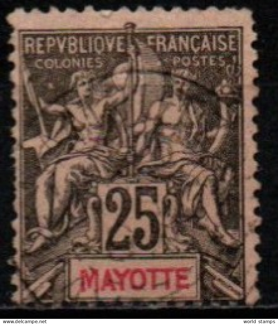 MAYOTTE 1892-9 O - Used Stamps