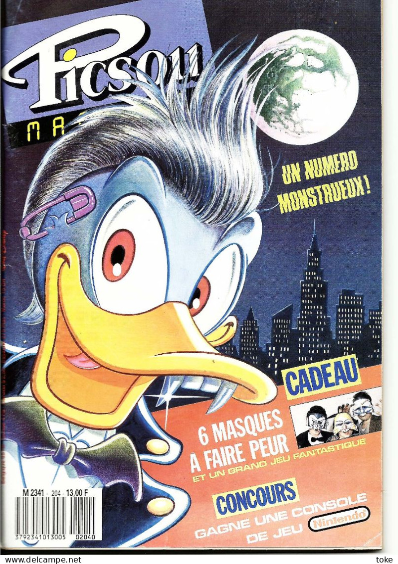 PICSOU MAGAZINE N° 204 Complet Avec Son Supplement Interieur , Très Bon état - Picsou Magazine