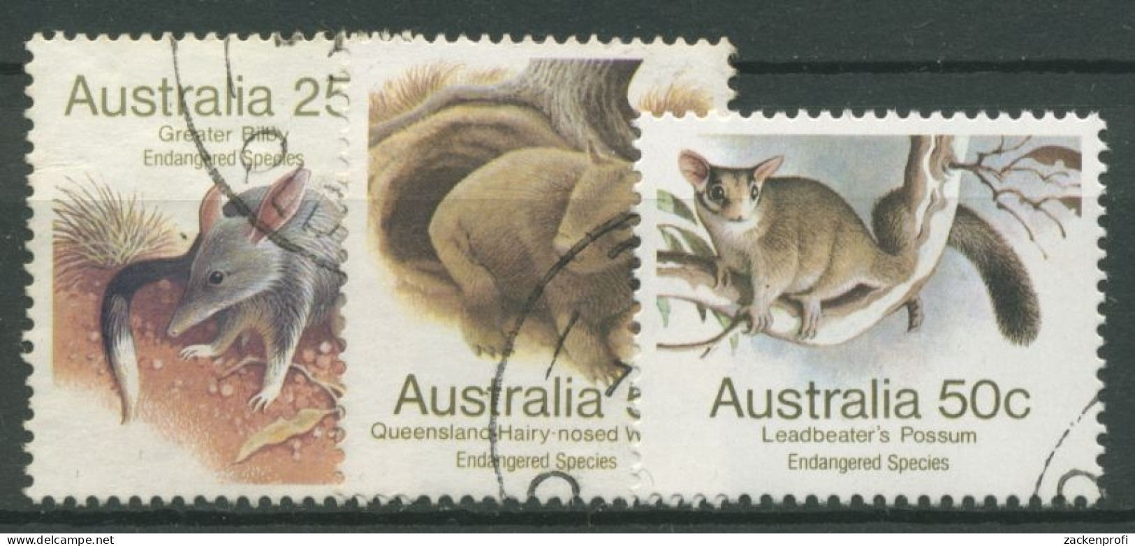 Australien 1981 Bedrohte Tiere 754/58 C Gestempelt - Gebraucht