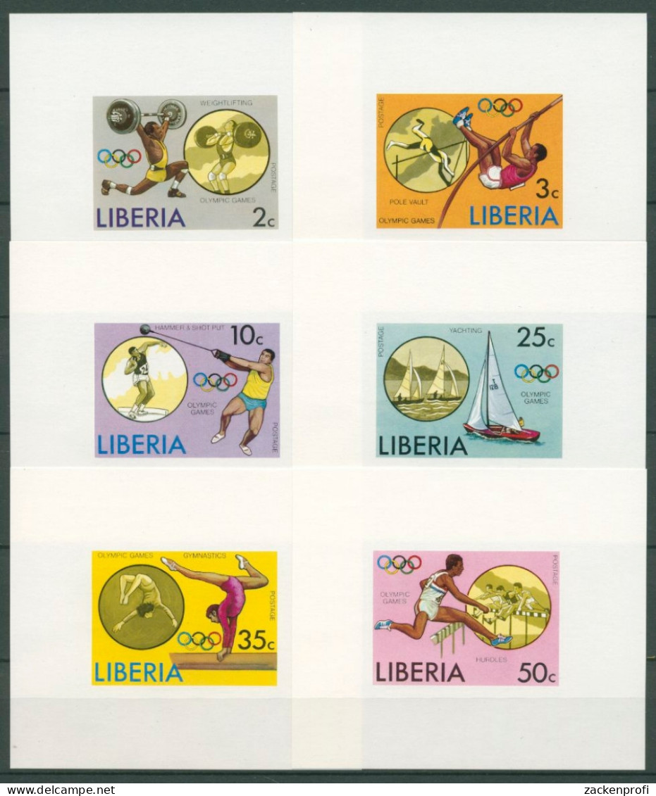 Liberia 1976 Olymp. Sommerspiele Montreal 990/95 B Blocks Postfrisch (C27475) - Liberia