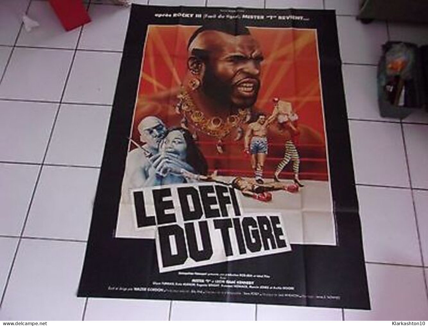 Affiche Originale 120 X 160 Film Le Défi Du Tigre Avec Mister T - Manifesti