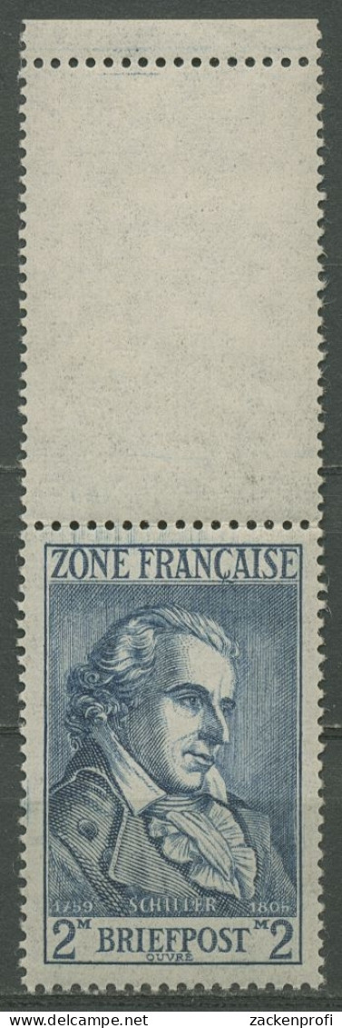 Franz. Zone: Allgemeine Ausgabe 1945/46 Schiller Mit Leerfeld 12 VL Postfrisch - Emissioni Generali