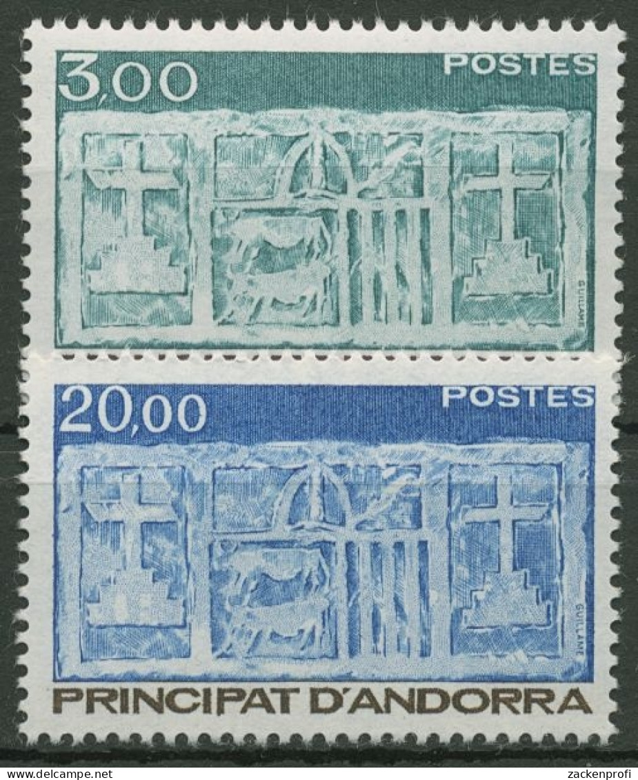 Andorra (frz.) 1984 Freimarken Wappen V. Andorra 356/57 Postfrisch - Unused Stamps