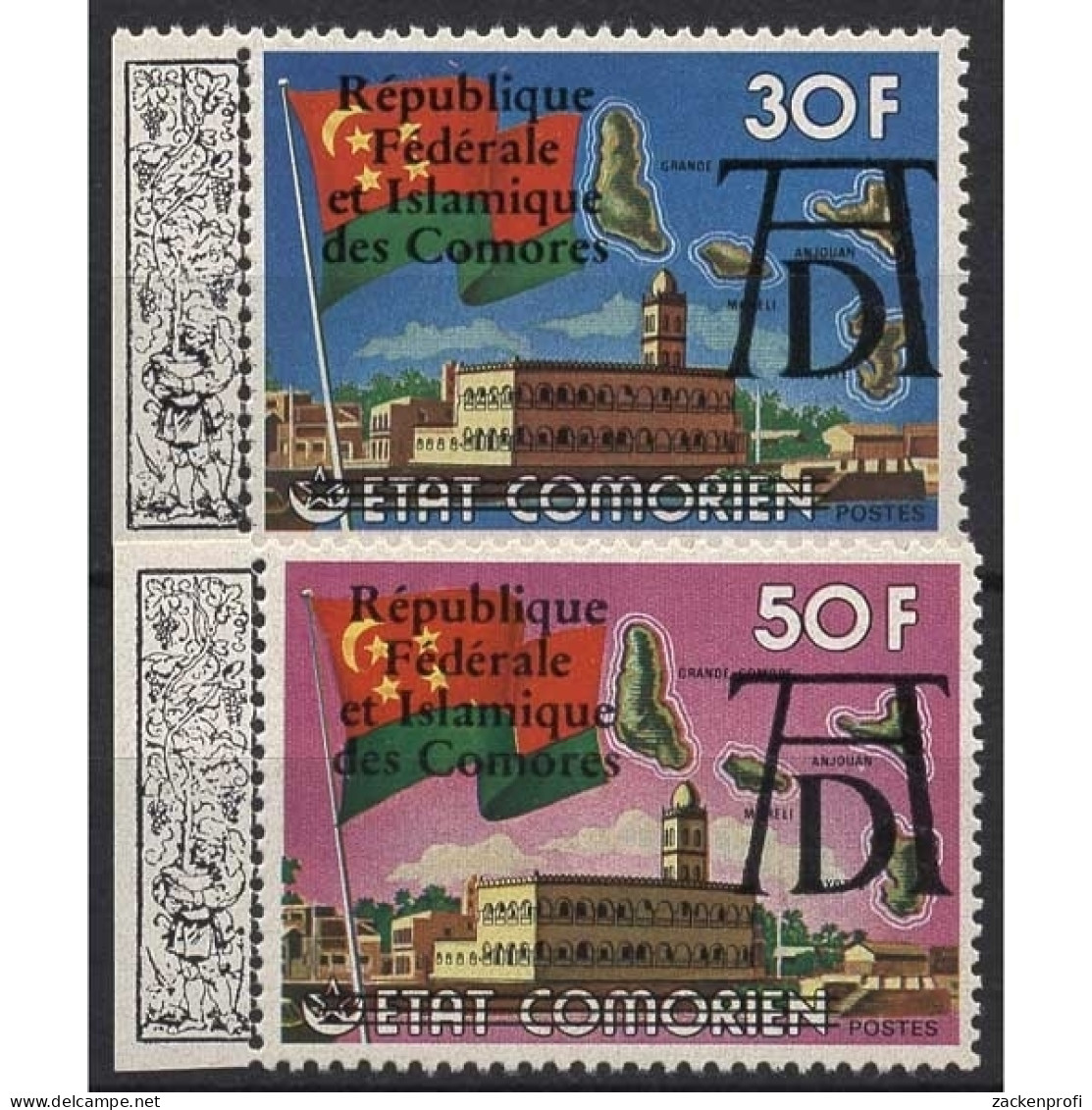 Komoren 1978 Todestag Von Abrecht Dürer Mit Zierfeld 446/47 Postfrisch - Comores (1975-...)