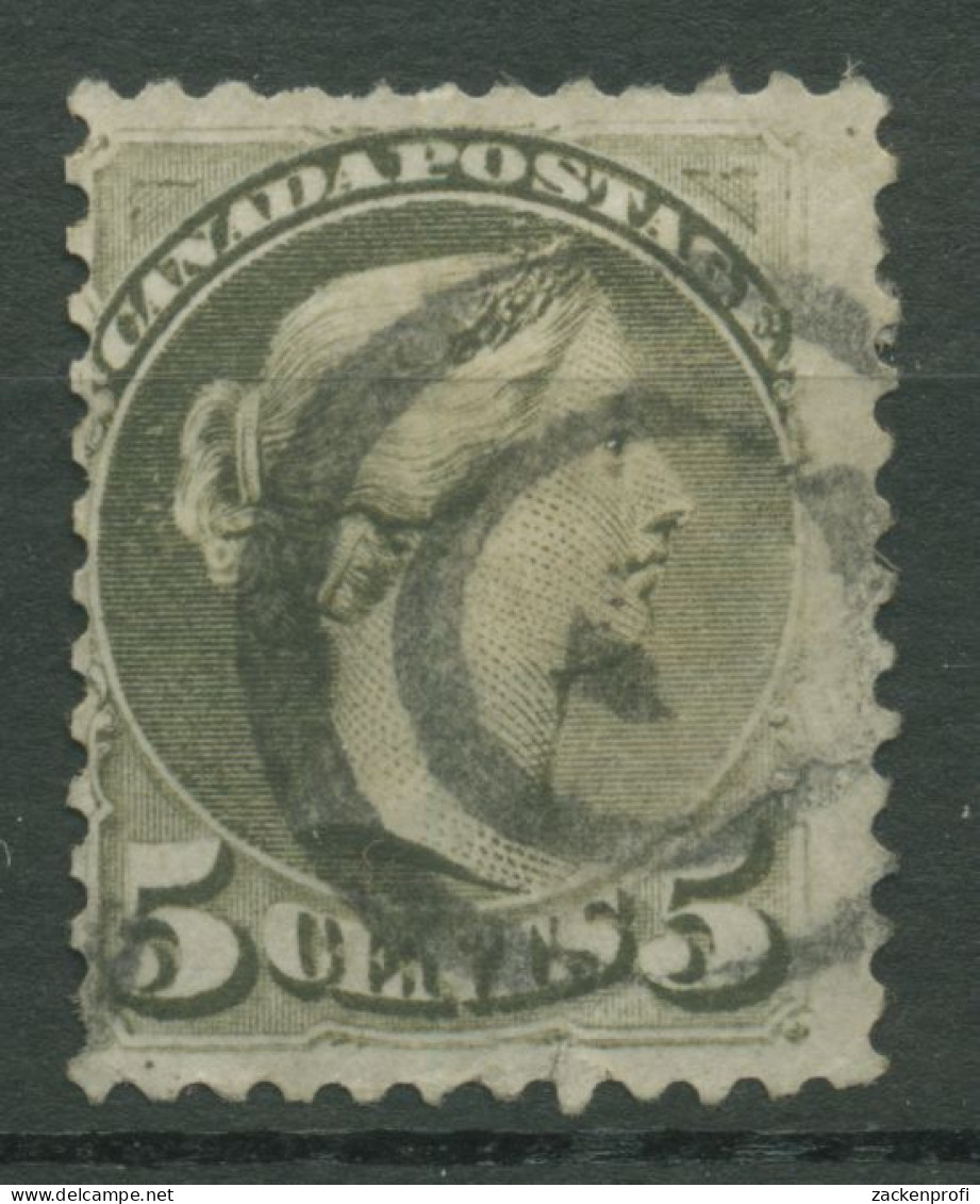 Kanada 1870 Königin Viktoria 5 Cents, 29 AA Gestempelt, Kleine Fehler - Used Stamps