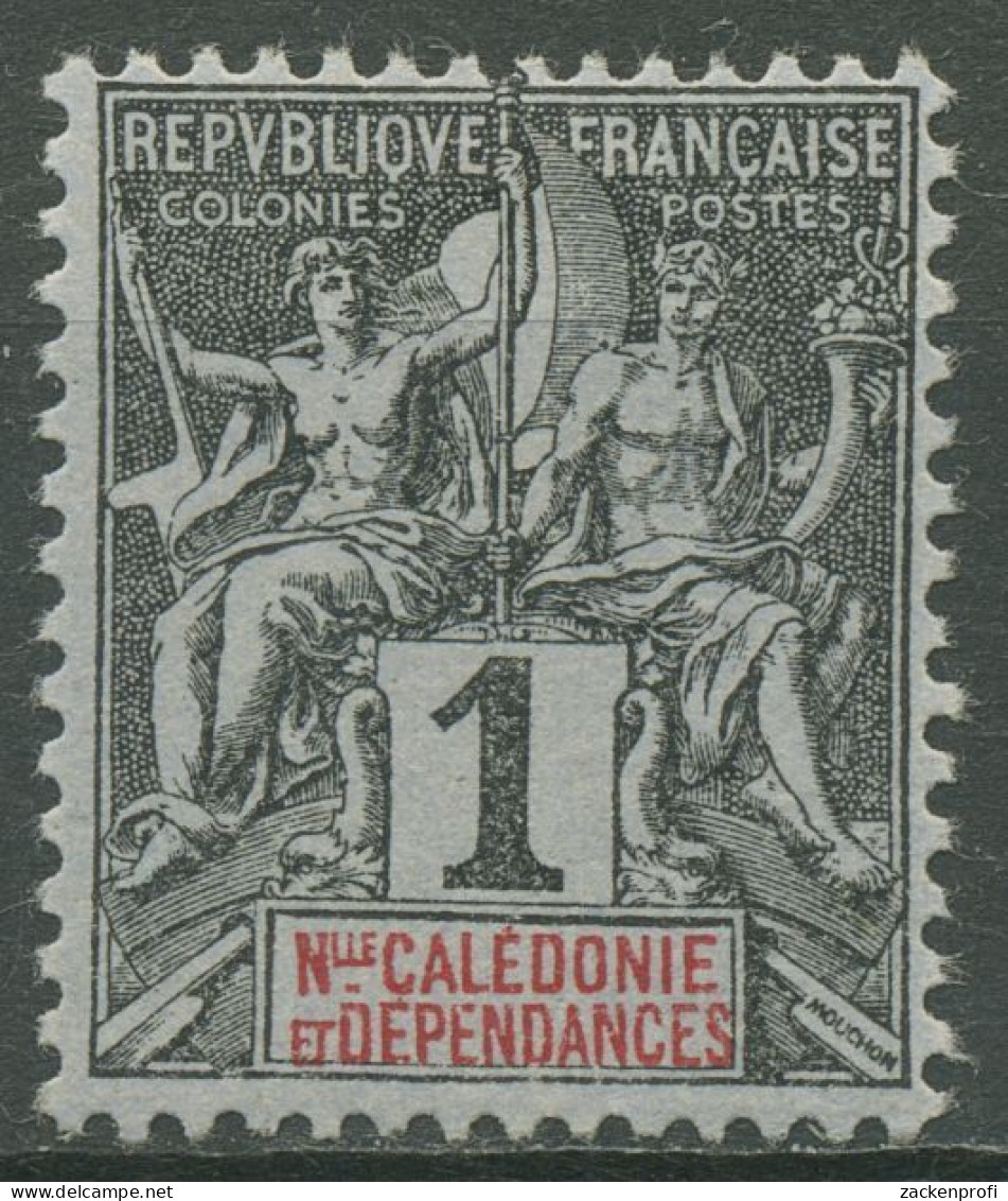 Neukaledonien 1892 Kolonial-Allegorie 38 Mit Falz - Unused Stamps