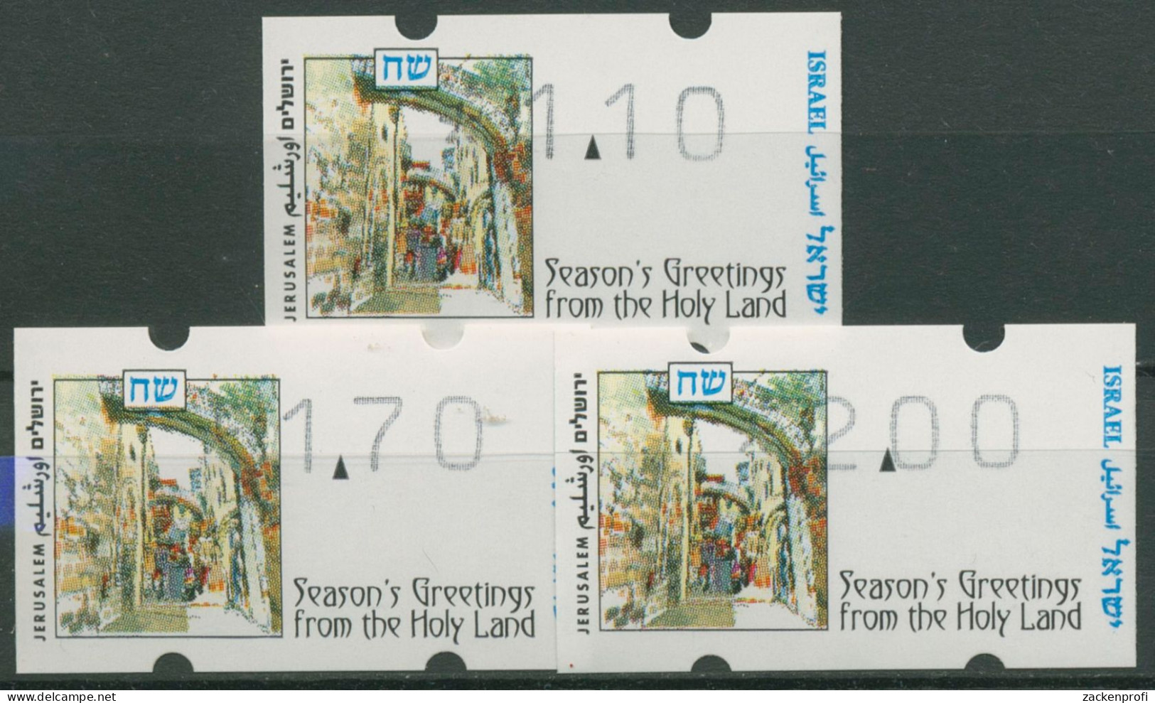 Israel 1997 Automatenmarken Weihnachten ATM 34 S1 Postfrisch - Automatenmarken (Frama)