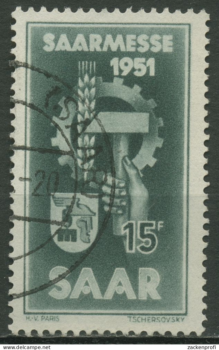 Saarland 1951 Saarmesse Saarbrücken 306 Gestempelt - Gebraucht