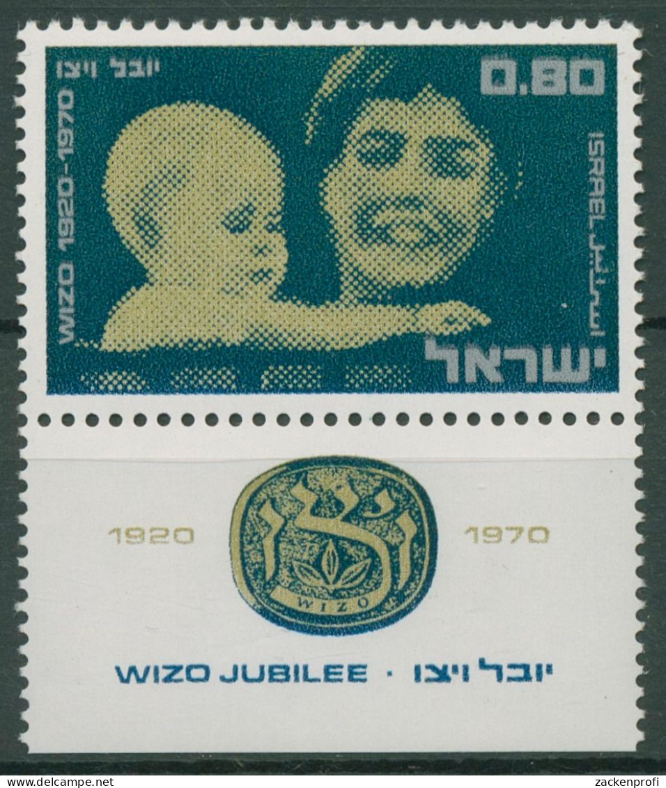 Israel 1970 Zionistische Frauenorganisation WIZO 489 Mit Tab Postfrisch - Nuevos (con Tab)