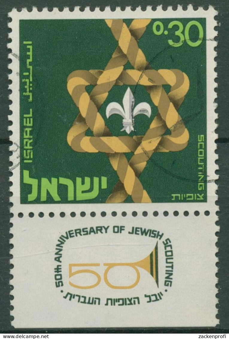 Israel 1968 Pfadfinder 424 Mit Tab Gestempelt - Usados (con Tab)