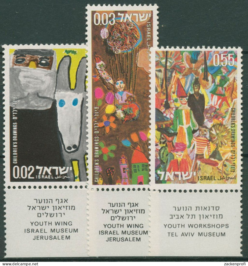 Israel 1973 Kinderzeichnungen 573/75 Mit Tab Postfrisch - Unused Stamps (with Tabs)