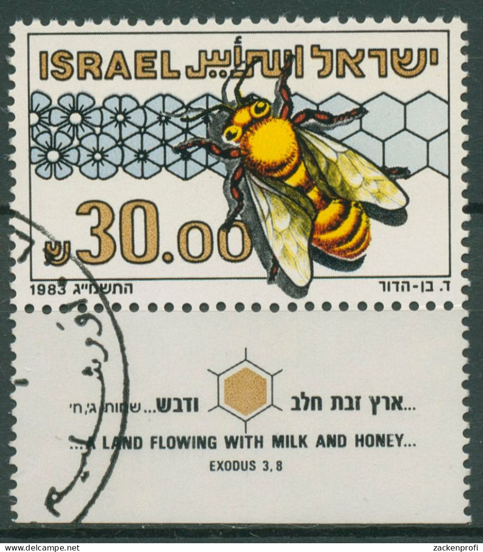 Israel 1983 Tiere Insekten Bienen Honigbiene 920 Mit Tab Gestempelt - Usados (con Tab)