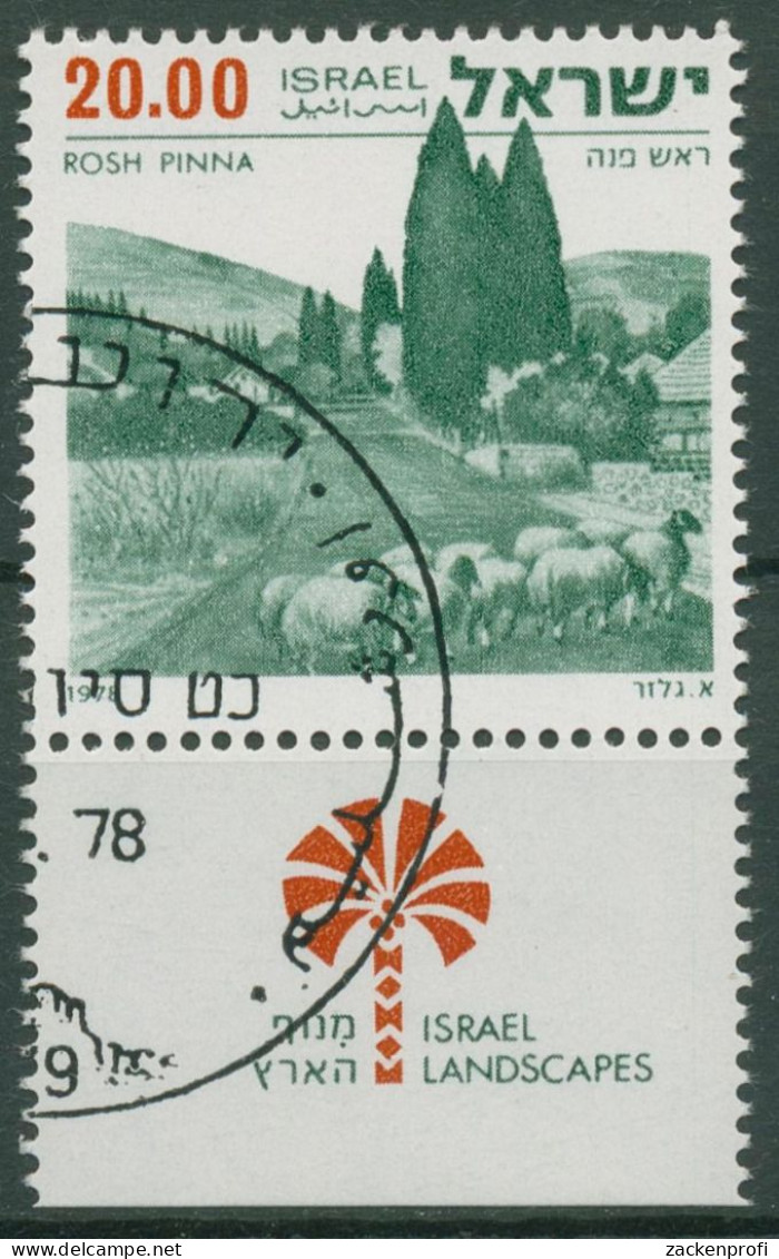 Israel 1978 Landschaften Rosh Pinna 765 X Mit Tab Gestempelt - Gebruikt (met Tabs)