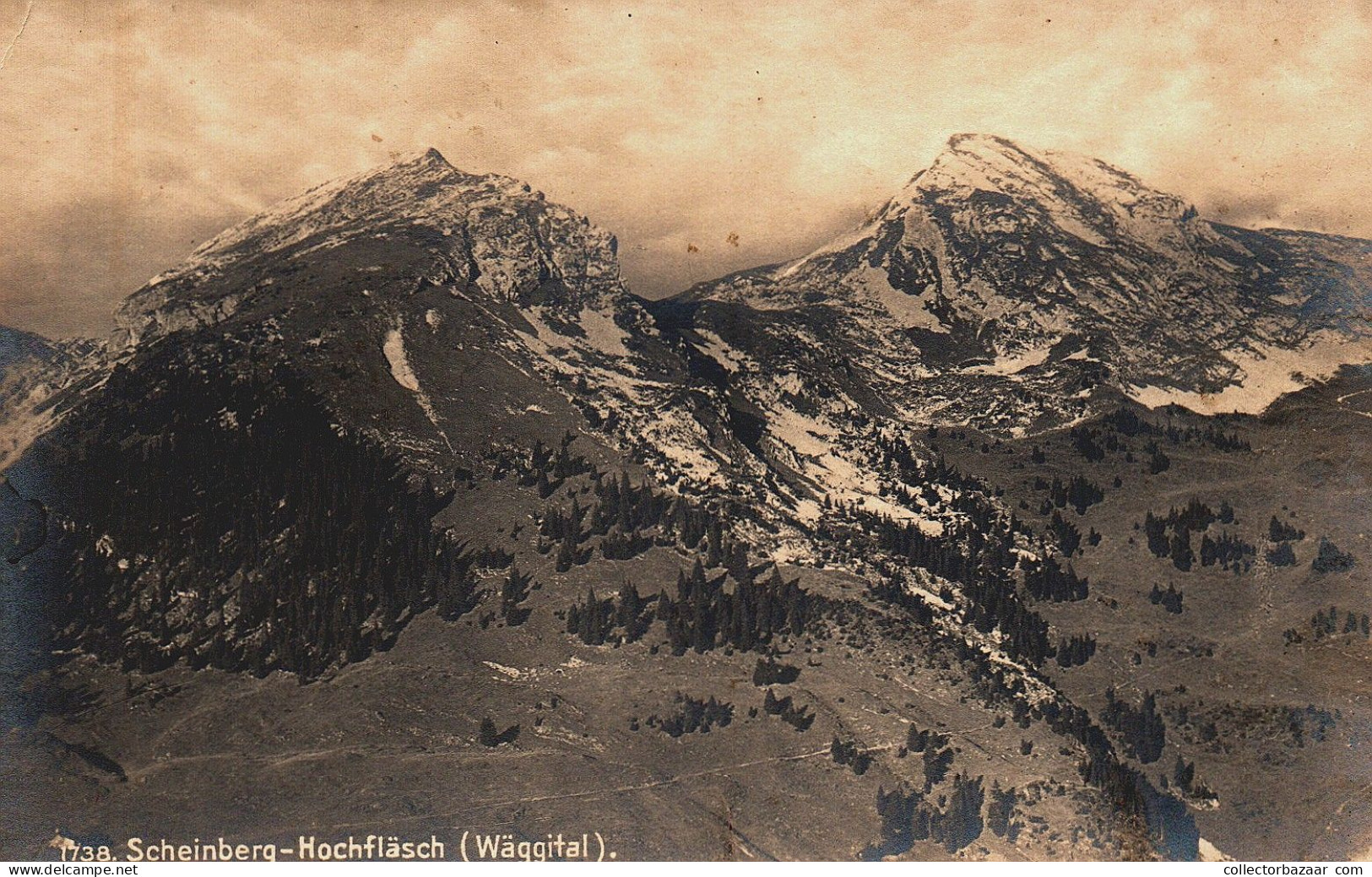 Switzerland Suisse Scheinberg Hochfläsch Wäggital Ak Postcard Real Photo - Schwytz