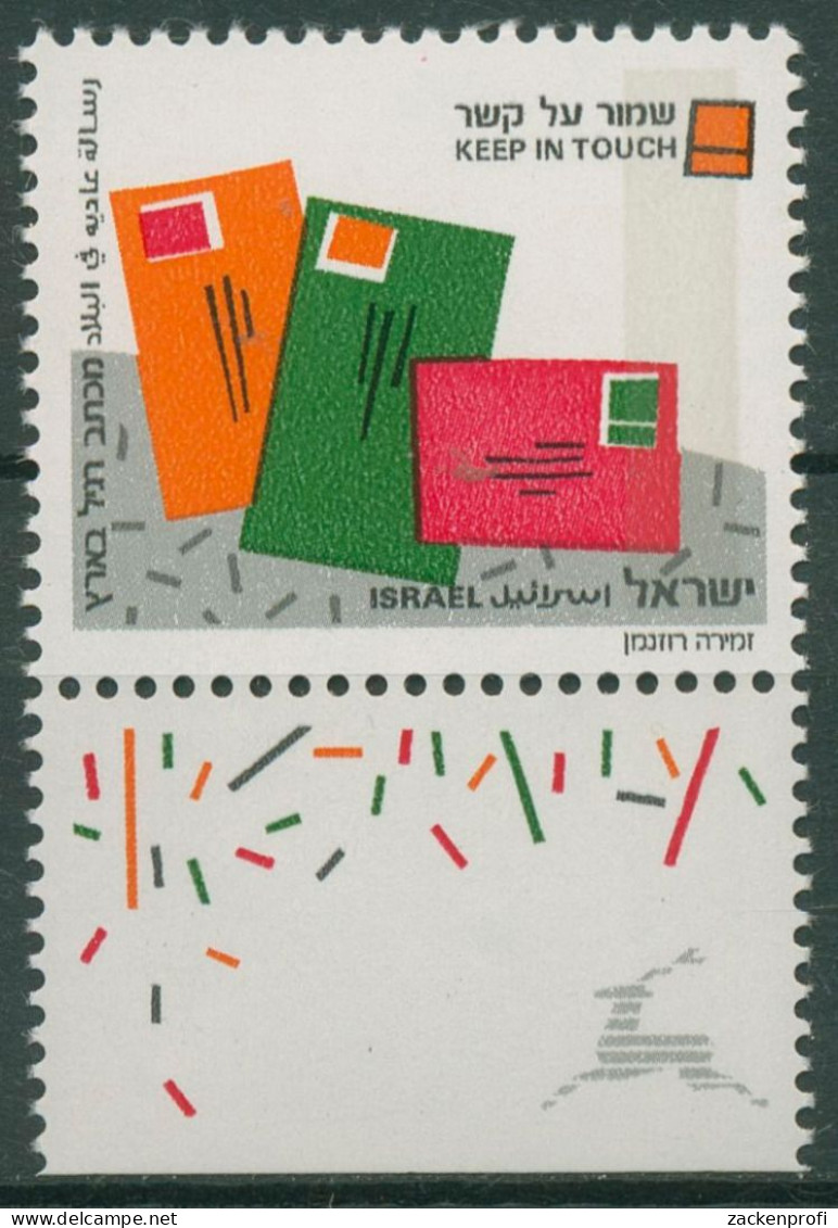 Israel 1991 Grußmarken Briefe 1184 Mit Tab Postfrisch - Ungebraucht (mit Tabs)