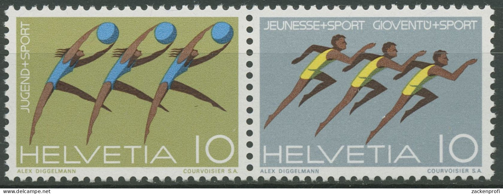 Schweiz 1971 Ereignisse Jugendsport 940/45 W ZD 15 Postfrisch - Unused Stamps