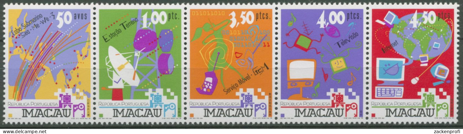 Macau 1999 Telekomunikationssysteme 1021/25 ZD Postfrisch (C62730) - Neufs