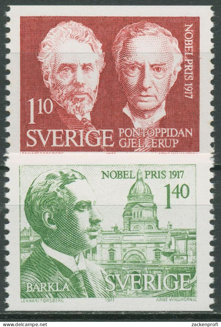 Schweden 1977 Nobelpreisträger 1010/11 Postfrisch - Neufs