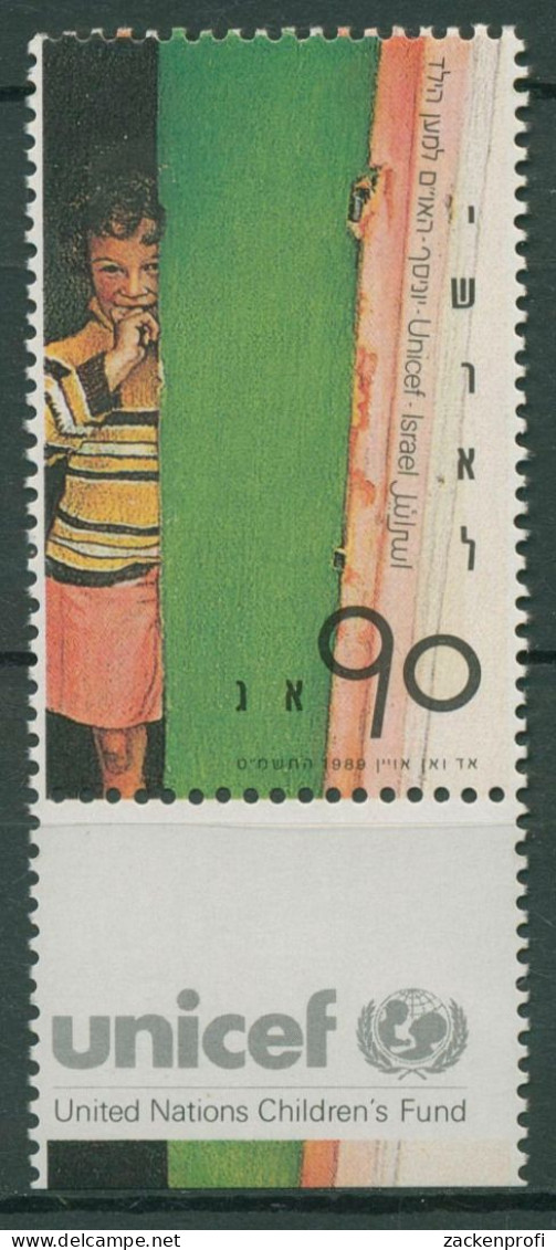 Israel 1989 Kinderhilfswerk UNICEF 1124 Mit Tab Postfrisch - Unused Stamps (with Tabs)