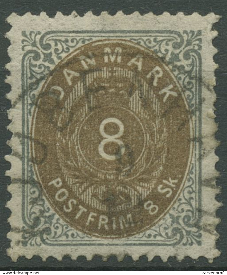 Dänemark 1870/1872 Ziffern 8 Skilling 19 I A Gestempelt - Gebraucht