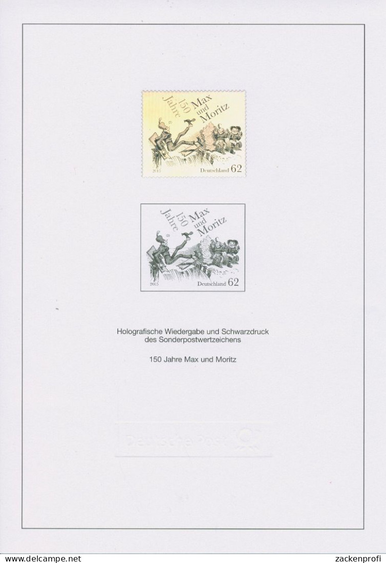 Bund 2015 150 J. Max U. Moritz Schwarzdruck/Hologramm SD 38 A. Jahrbuch (G80271) - Covers & Documents