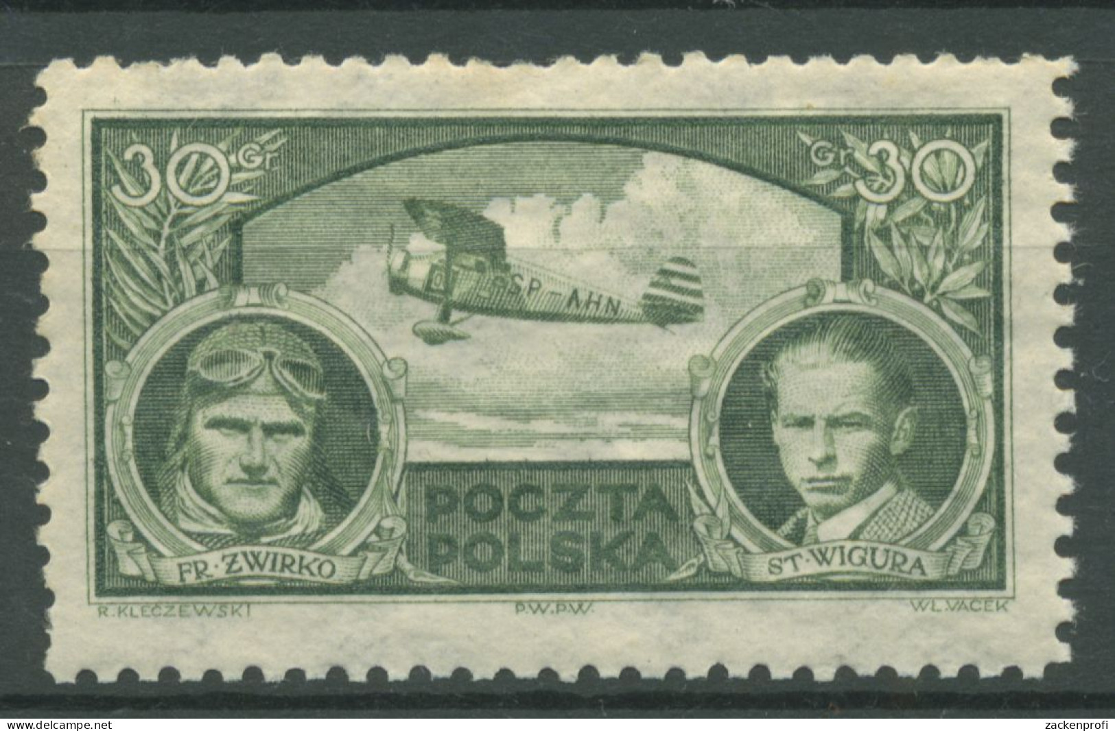 Polen 1933 Europa-Rundflug 280 Postfrisch - Ongebruikt