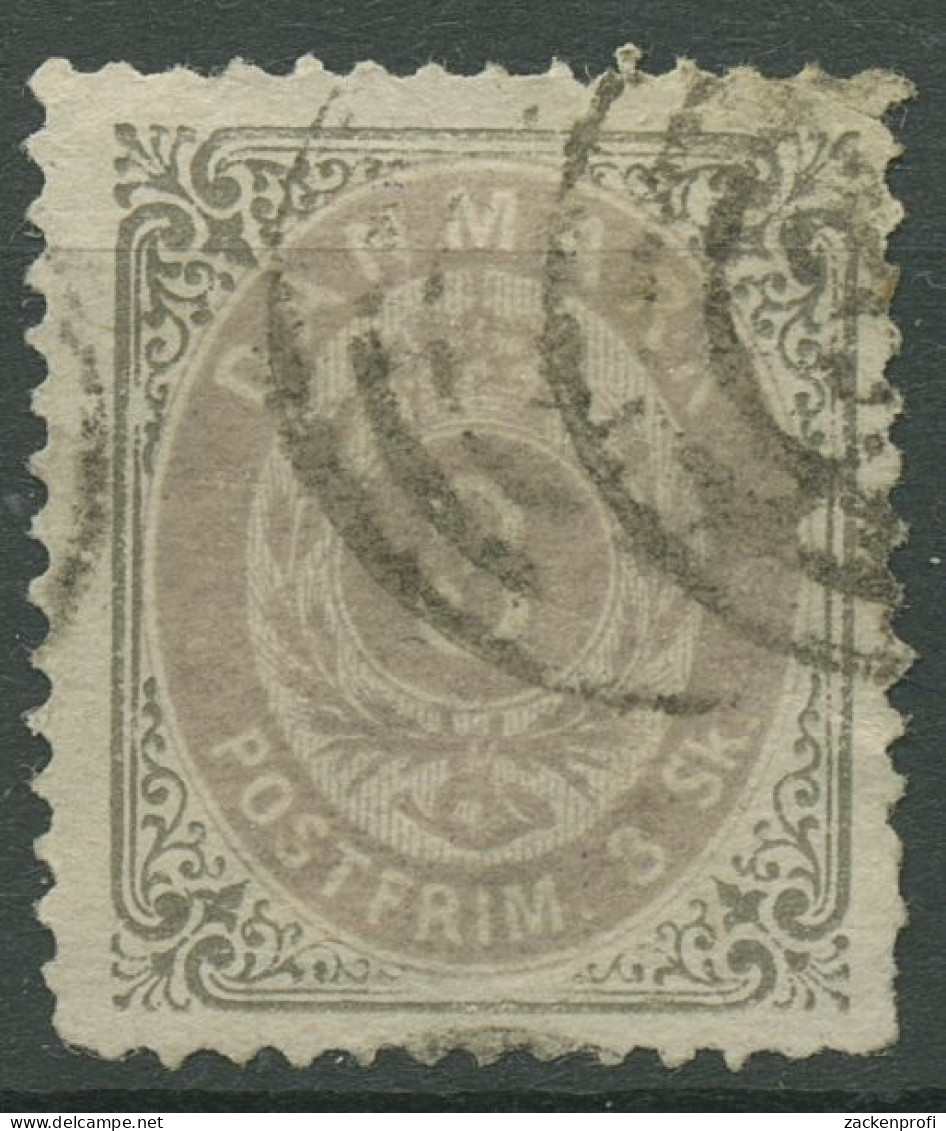 Dänemark 1870/1872 Ziffern 3 Skilling 17 I Aa Gestempelt, Kl. Fehler - Gebraucht