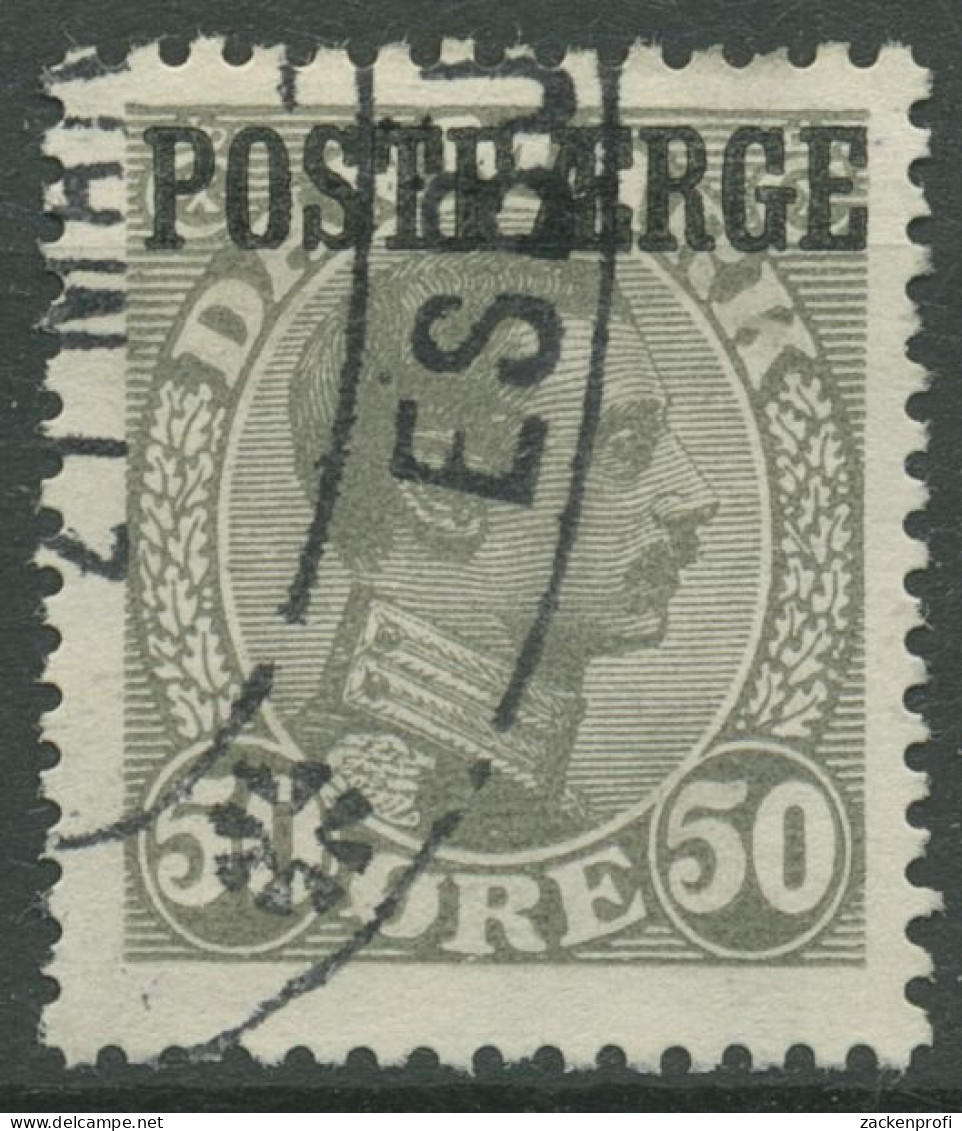 Dänemark 1922/26 Postfähre-Marke König Aufdruck Postfaerge PF 9 Gestempelt - Paketmarken