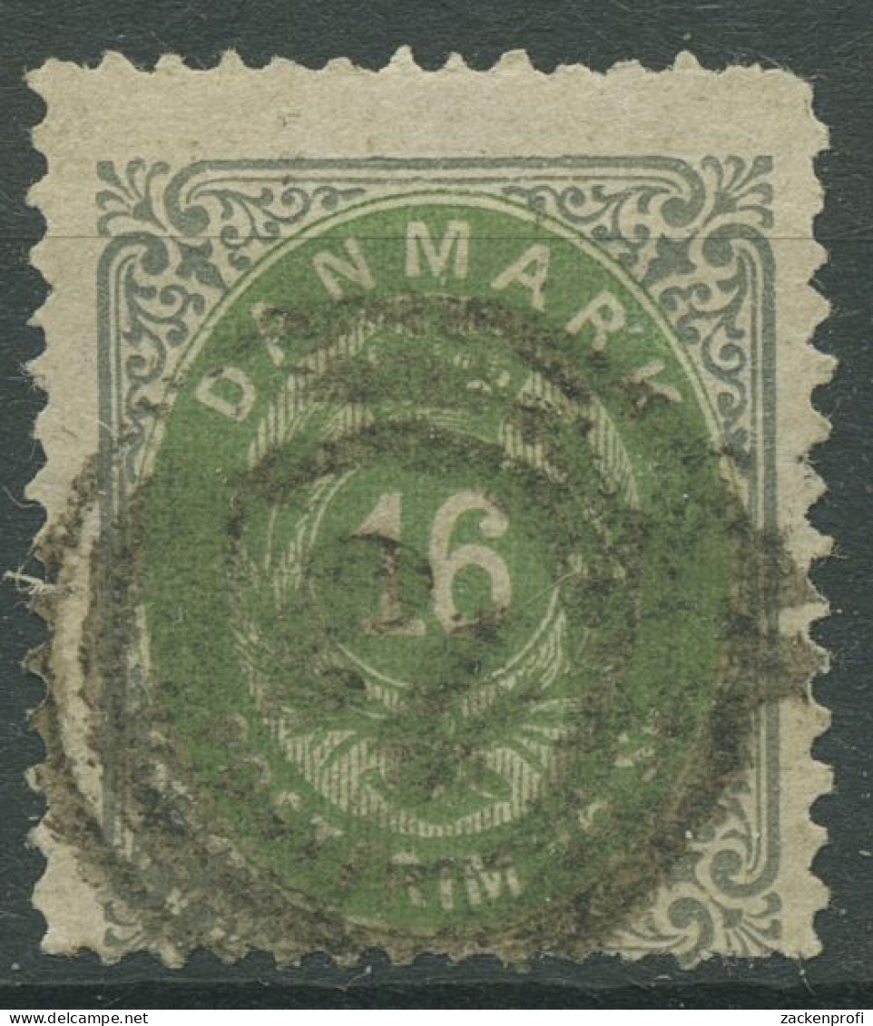 Dänemark 1870/1872 Ziffern 16 Skilling 20 I A Gestempelt, Kl. Fehler - Gebraucht