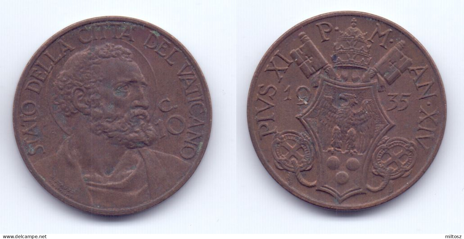 Vatican 10 Centesimi 1935 - Vaticano (Ciudad Del)