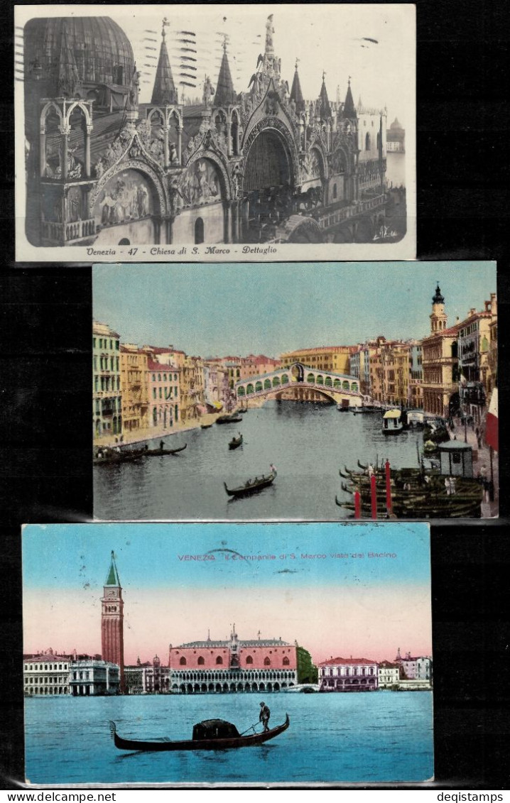 Italy / Venice 1910/30  Postcards - Colecciones Y Lotes
